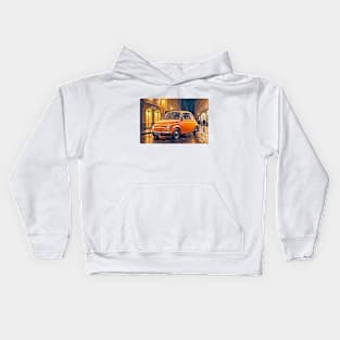 Orange Fiat 500 Kids Hoodie